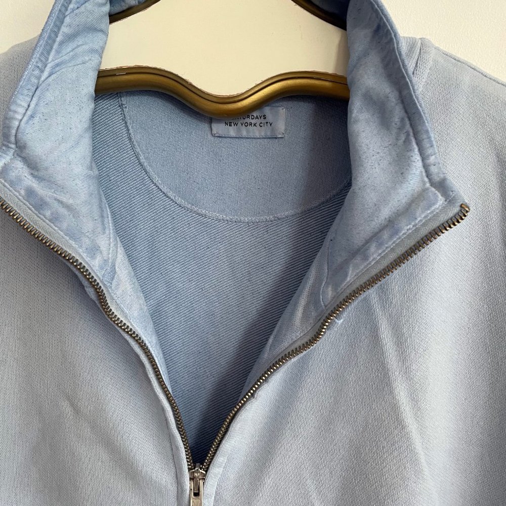 COPY - SATURDAYS NYC DYE FULL ZIP SWEATSHIRT SIZE M - Picture 6 of 11